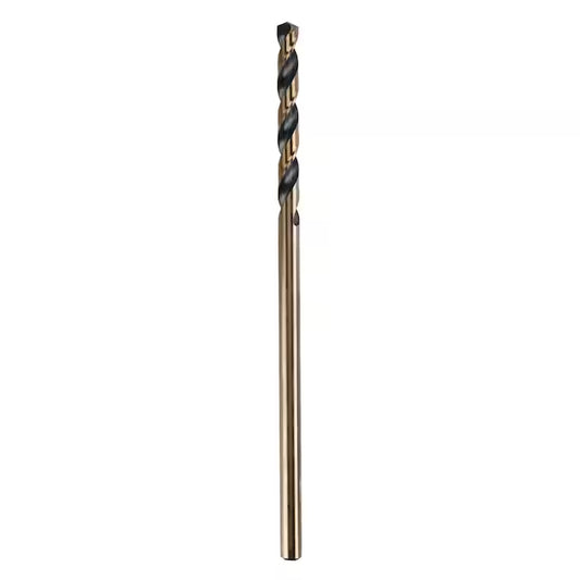 1/2-In X 12-In Black and Gold Coated HSS Aircraft Length Twist Drill Bit