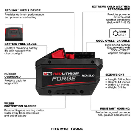 Tool M18 REDLITHIUM FORGE HD12.0 Battery Pack