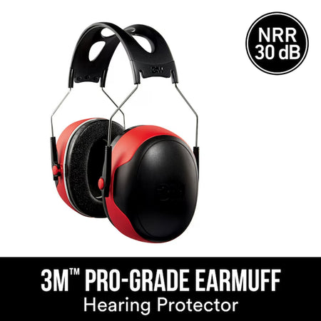 Pro Grade Earmuff Reusable Cordless Hearing Protection Earmuffs Noise Reduction Rating (NRR) of 30 Db Db Noise Reduction Rating