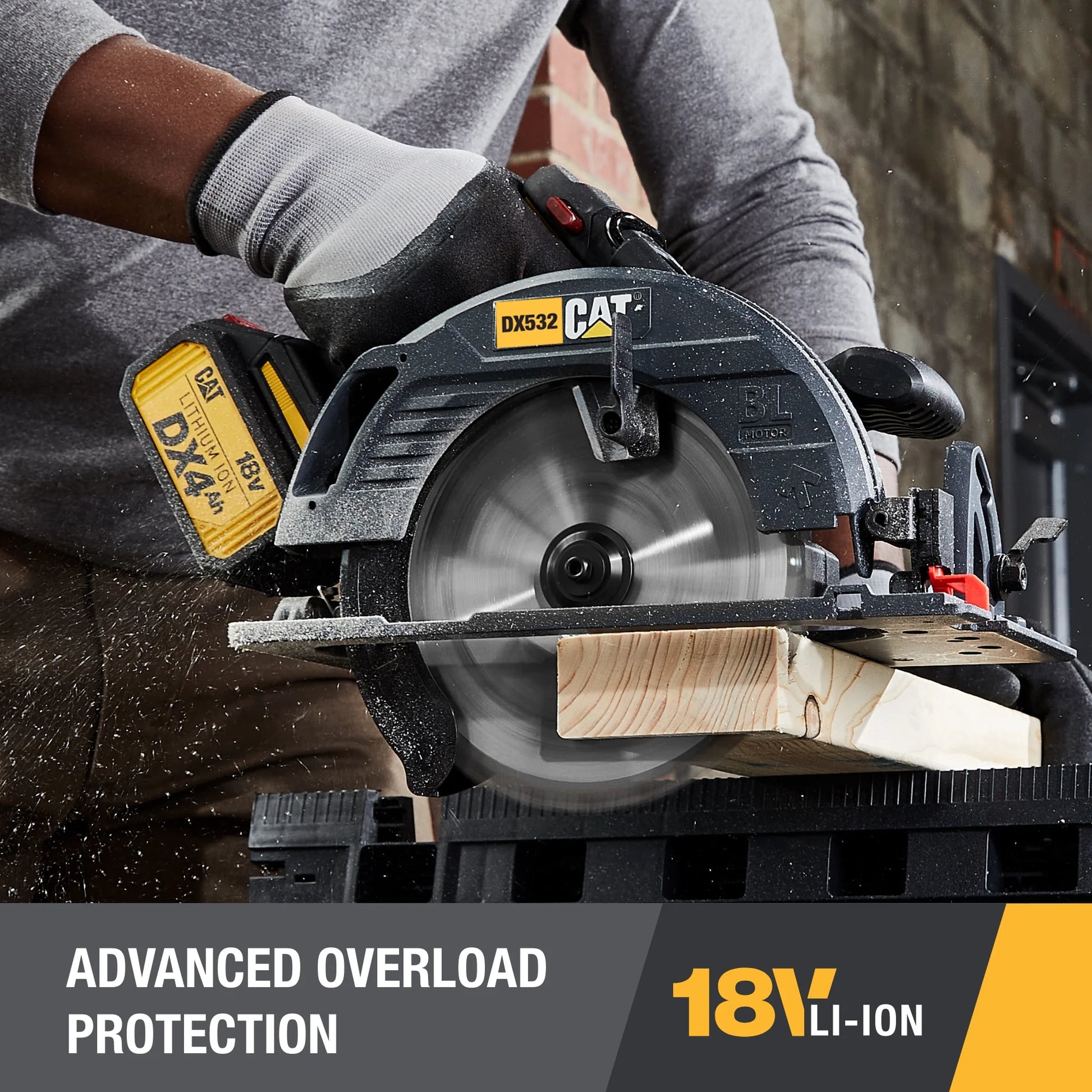 Caterpillar Cat® DX532 18V 1 for ALL 7-1/4” Cordless Circular Saw with Brushless Motor