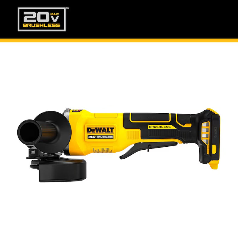4.5-In 20-Volt Max Paddle Switch Brushless Cordless Angle Grinder