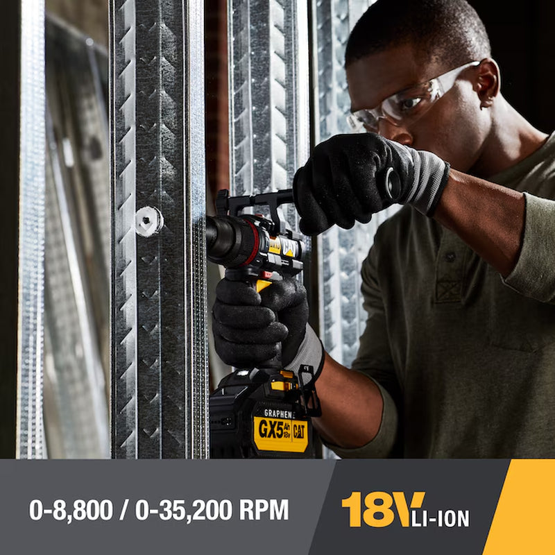 1/2-In 18-Volt Variable Speed Brushless Cordless Hammer Drill 1 -Batteries