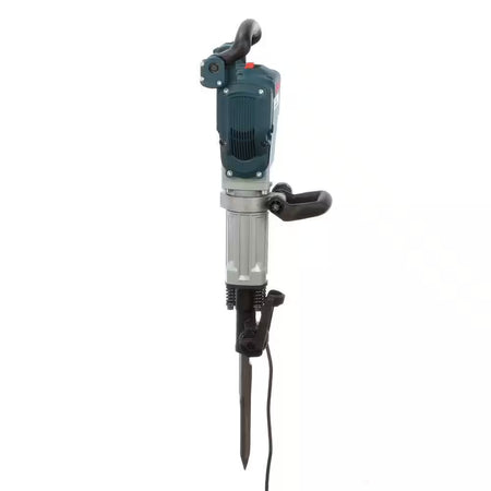 15 Amp 1-1/8 In. Corded Concrete Electric Hex Breaker Hammer Kit with Hard Carrying Case with Wheels