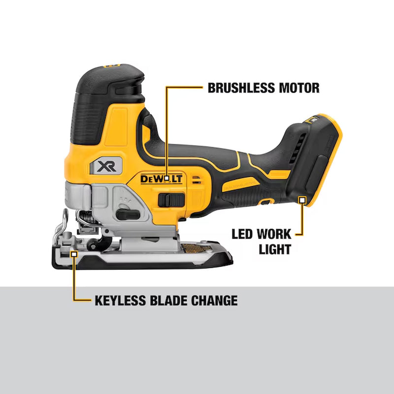 XR 20-Volt Max Brushless Variable Speed Keyless Cordless Jigsaw (Battery Not Included)