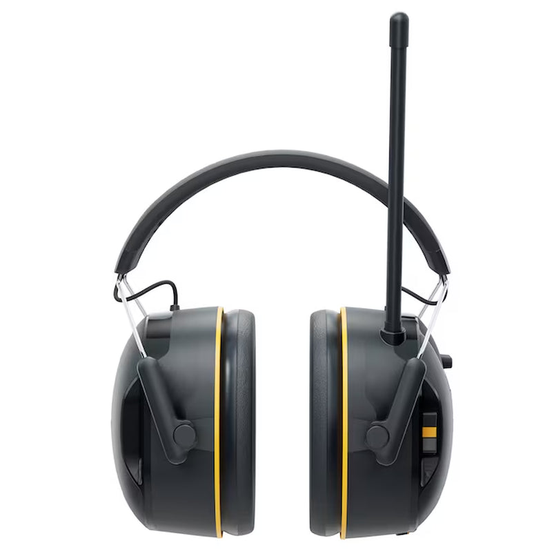 Worktunes Wireless Hearing Protector Reusable Cordless Hearing Protection Earmuffs with AM/FM Radio Bluetooth Compatibility 26 Db Noise Reduction Rating