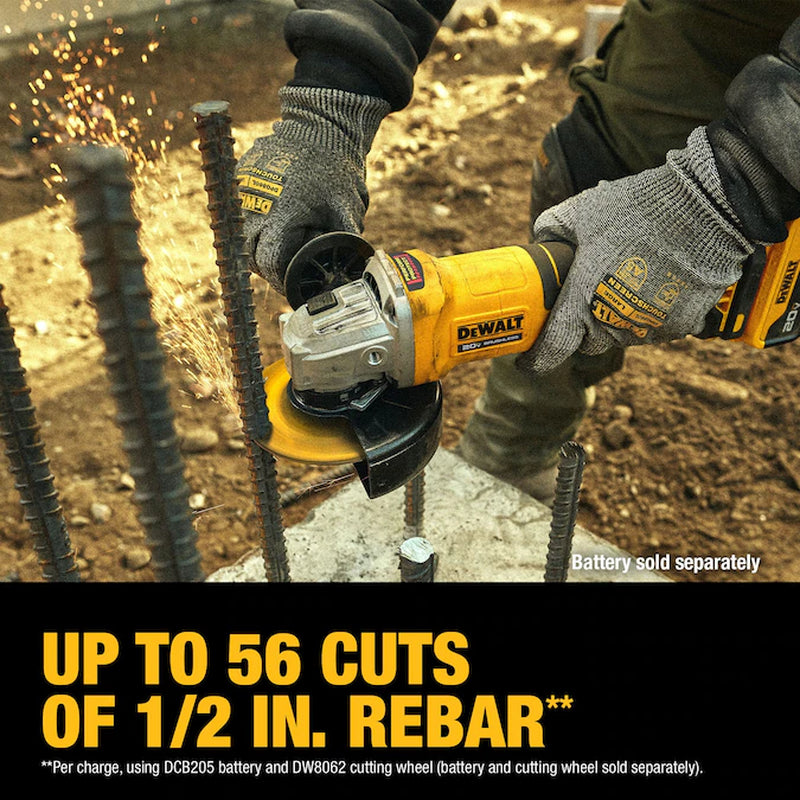 4.5-In 20-Volt Max Paddle Switch Brushless Cordless Angle Grinder