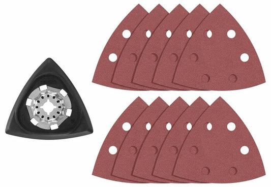 11 Pc. Starlock Oscillating Multi-Tool Delta Sanding Pad Kit