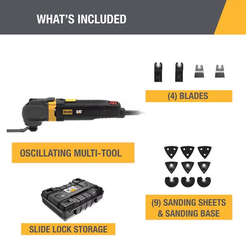 3.5 -Amp Variable Speed 15 -Piece Oscillating Multi-Tool with Hard Case