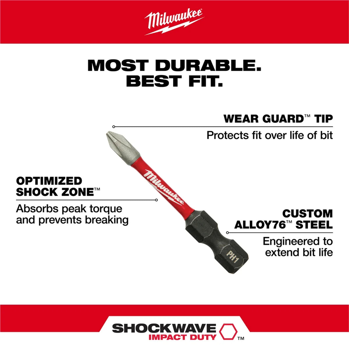 48-32-4094 SHOCKWAVE 80PC Impact Duty Driver Bit Set
