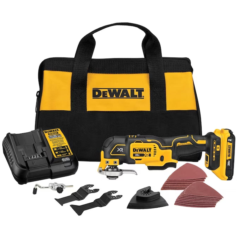 XR 20-Volt Max Cordless Brushless 3-Speed 8 -Piece Oscillating Multi-Tool with Soft Case 1 -Batteries Included