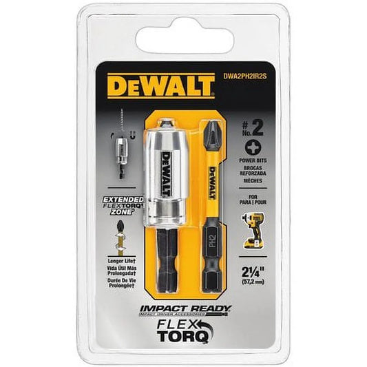 DWA2PH2IR2S 2 In. PH2 Impact Ready 2PK with Sleeve