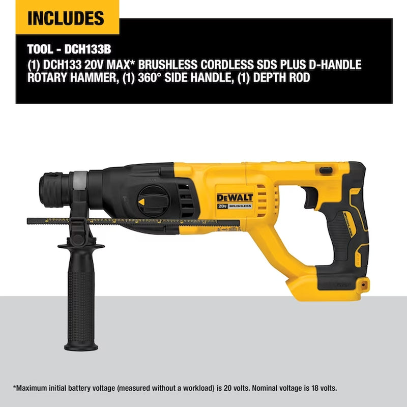 20-Volt Max 1-In Sds-Plus Variable Speed Cordless Rotary Hammer Drill