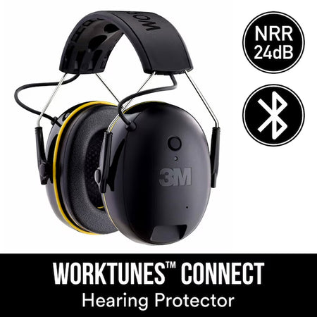 Worktunes Connect Reusable Cordless Hearing Protection Earmuffs Bluetooth Compatibility 24 Db Db Noise Reduction Rating