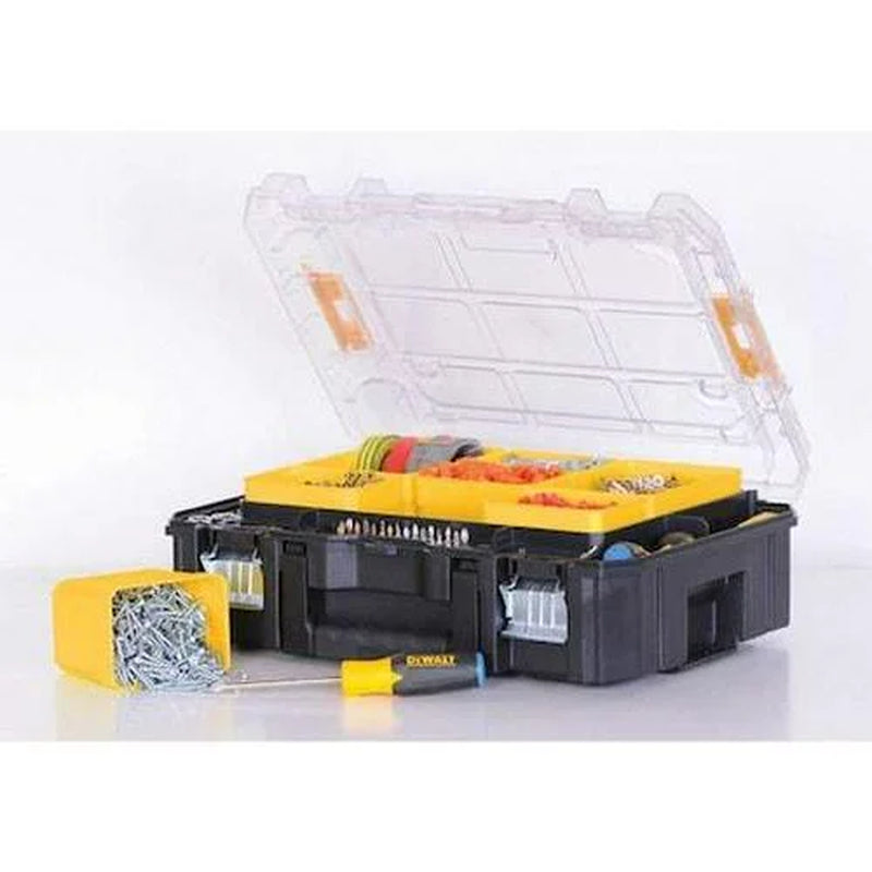 Tool Box with 7 Compartments, Plastic, 5 in H X 13 in W