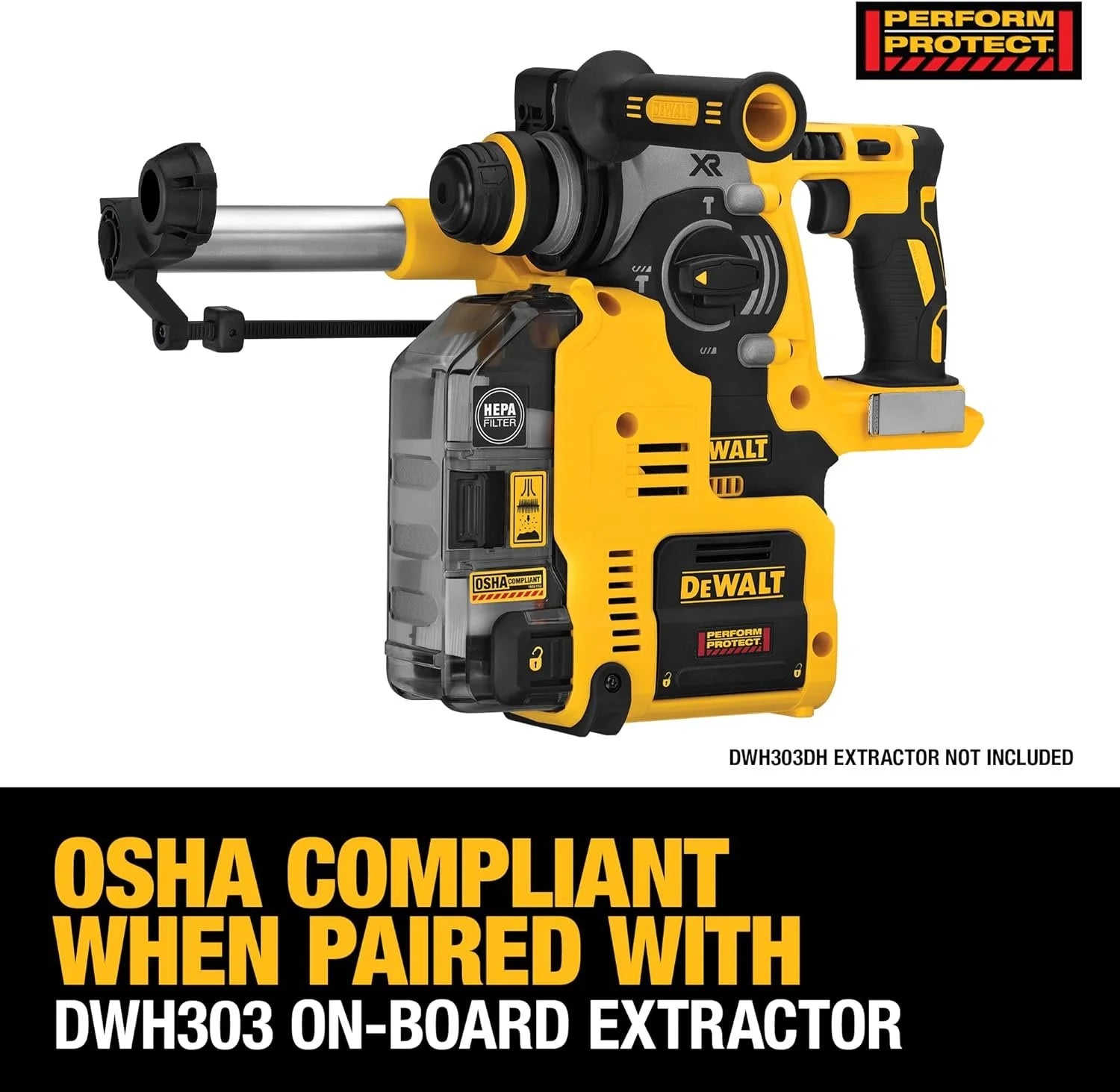 20V MAX SDS Rotary Hammer Drill, Cordless, 3 Application Modes, Bare Tool Only DCH273B