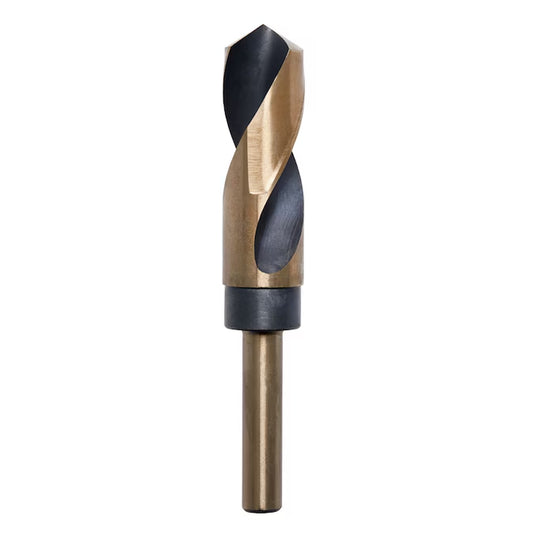 1-In X 6-In Black and Gold Coated HSS Silver Deming Twist Drill Bit