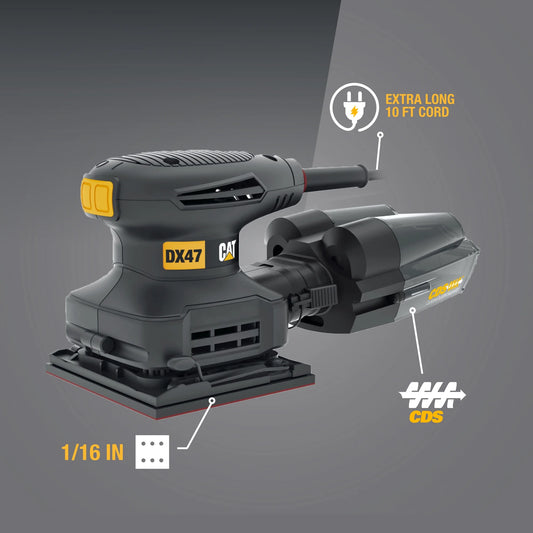 Caterpillar Cat® DX47U Corded 1/4" Sheet Sander 2.4-AMP