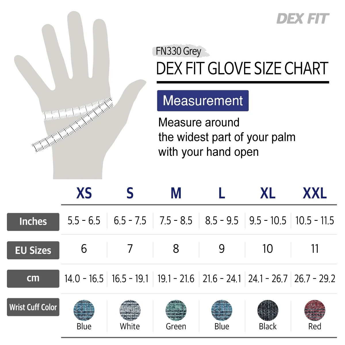 DEXFIT FN330 Grey Multipurpose Nitrile Coated Work Gloves (Firm Grip, Durable, Small) - 1 Pair