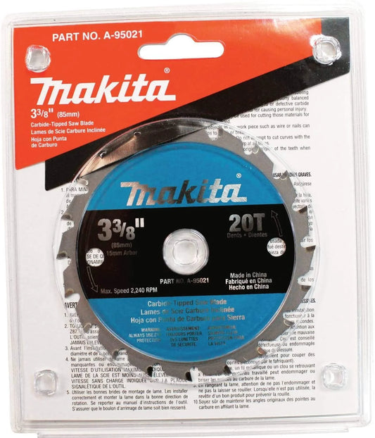 A-95021 3-3/8" 20T Carbide-Tipped Circular Saw Blade, General Purpose