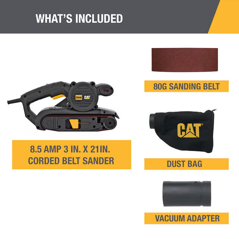 120-Volt 8.5 -Amp Variable Speed Belt Sander with Dust Management