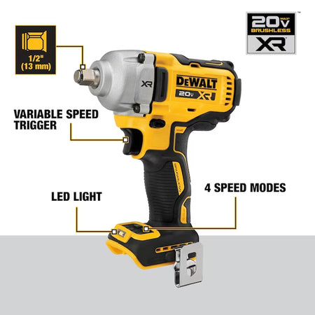 XR 20-Volt Max Variable Speed Brushless 1/2-In Drive Cordless Impact Wrench