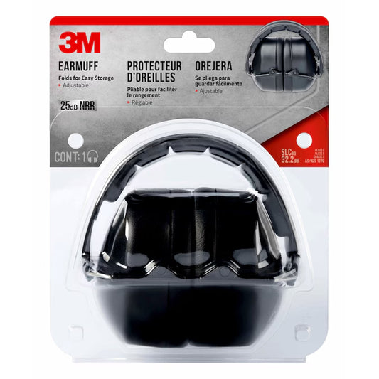 Reusable Folding Earmuff Reusable Cordless Hearing Protection Earmuffs Noise Reduction Rating (NRR) of 25 Db Db Noise Reduction Rating